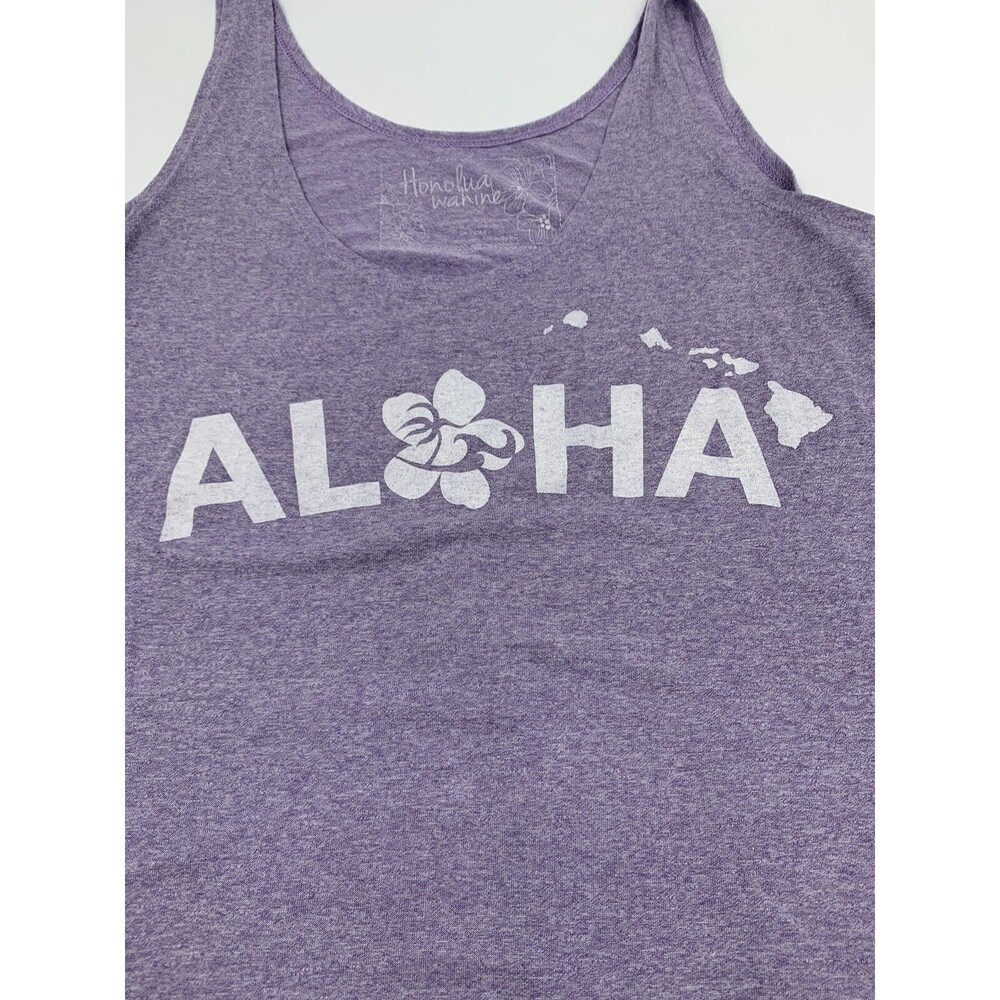 Honolua Wahine Surf Co Purple Tank Top Womens Small ALOHA islands - Picture 2 of 7